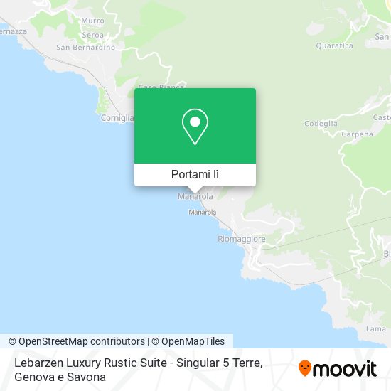 Mappa Lebarzen Luxury Rustic Suite - Singular 5 Terre