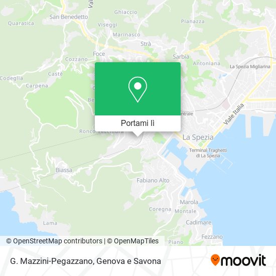 Mappa G. Mazzini-Pegazzano
