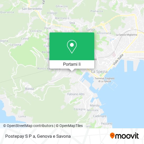 Mappa Postepay S P a