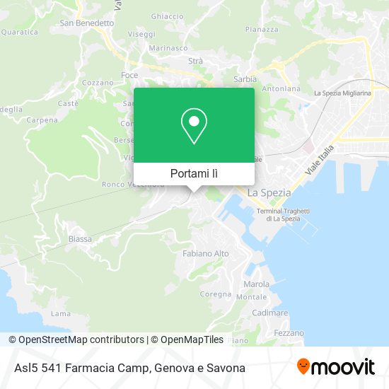Mappa Asl5 541 Farmacia Camp