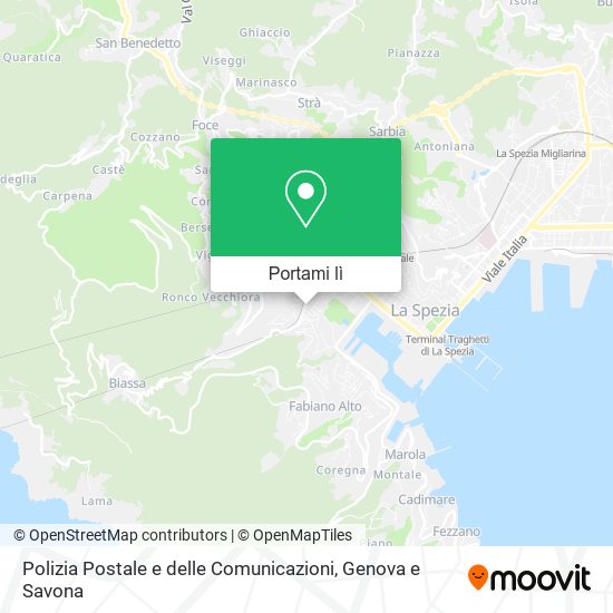 Mappa Polizia Postale e delle Comunicazioni