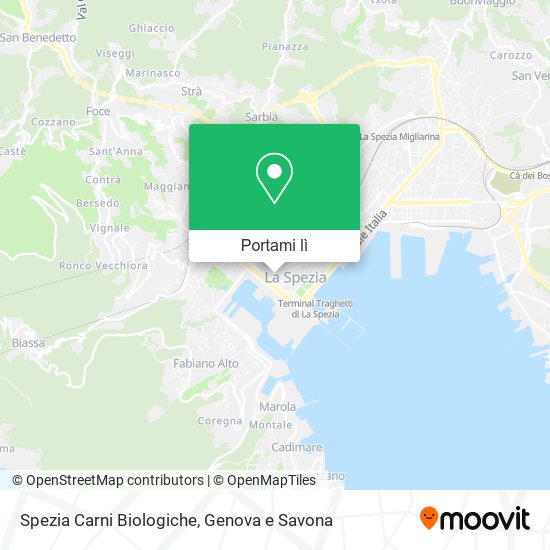 Mappa Spezia Carni Biologiche