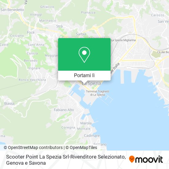 Mappa Scooter Point La Spezia Srl-Rivenditore Selezionato