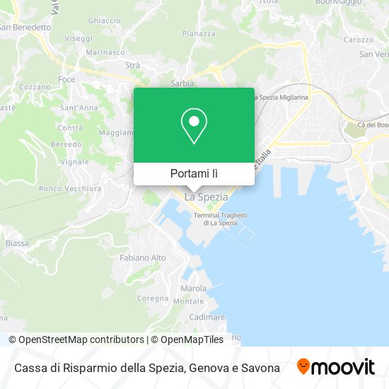 Mappa Cassa di Risparmio della Spezia