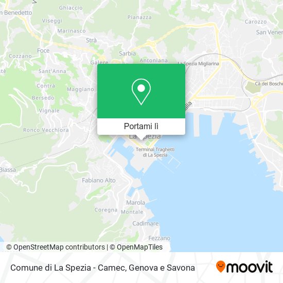 Mappa Comune di La Spezia - Camec