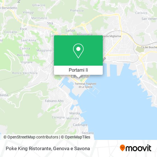 Mappa Poke King Ristorante