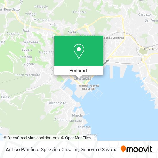 Mappa Antico Panificio Spezzino Casalini