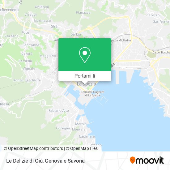 Mappa Le Delizie di Giù