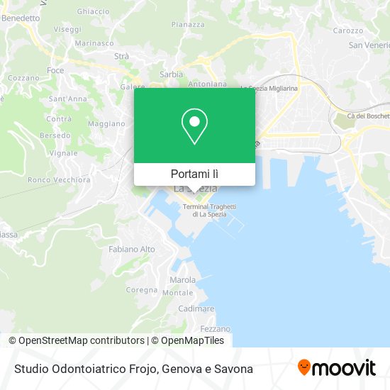 Mappa Studio Odontoiatrico Frojo