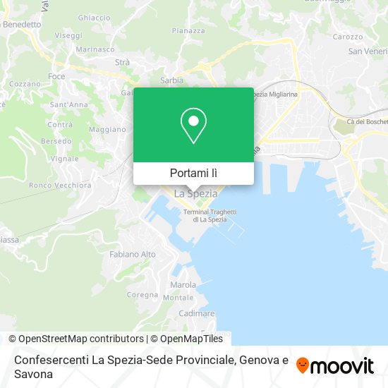 Mappa Confesercenti La Spezia-Sede Provinciale