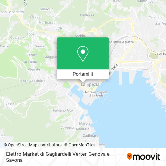 Mappa Elettro Market di Gagliardelli Verter