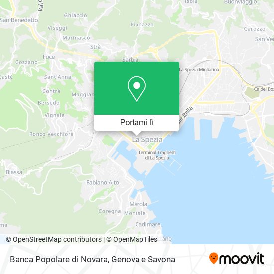 Mappa Banca Popolare di Novara