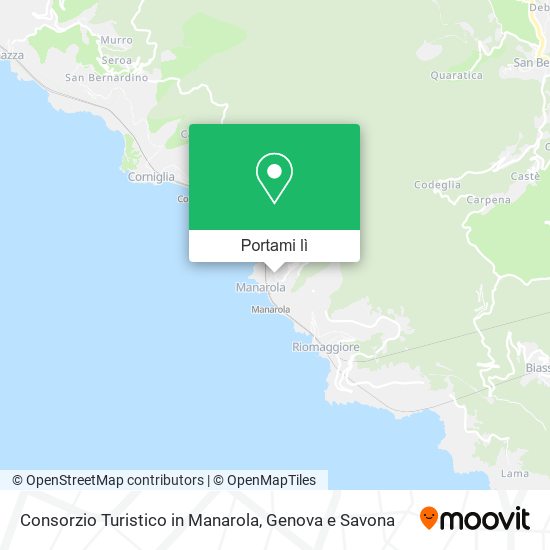 Mappa Consorzio Turistico in Manarola