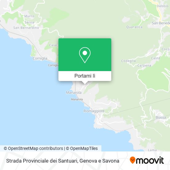 Mappa Strada Provinciale dei Santuari