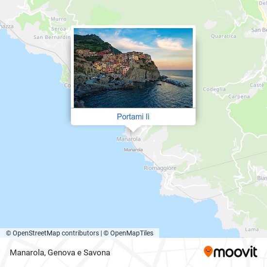 Mappa Manarola