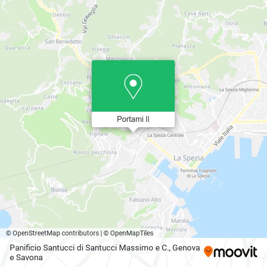 Mappa Panificio Santucci di Santucci Massimo e C.