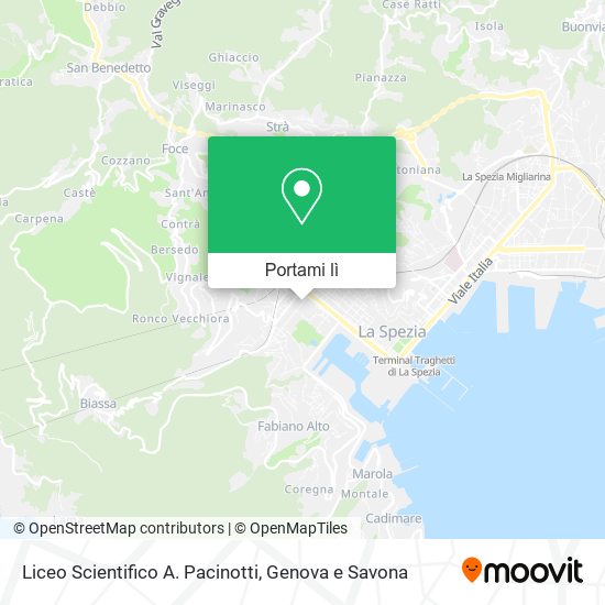 Mappa Liceo Scientifico A. Pacinotti