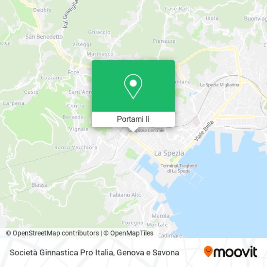 Mappa Società Ginnastica Pro Italia