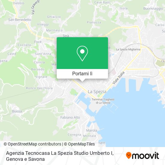 Mappa Agenzia Tecnocasa La Spezia Studio Umberto I