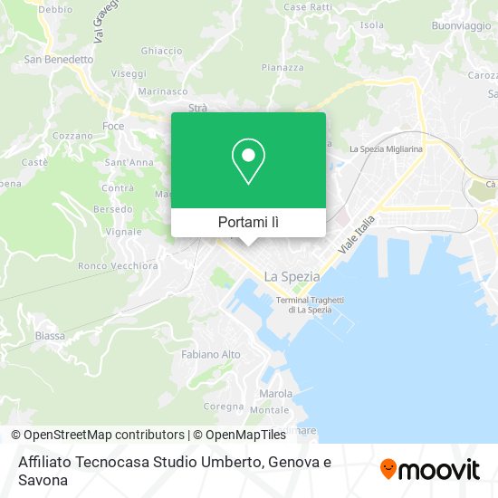 Mappa Affiliato Tecnocasa Studio Umberto