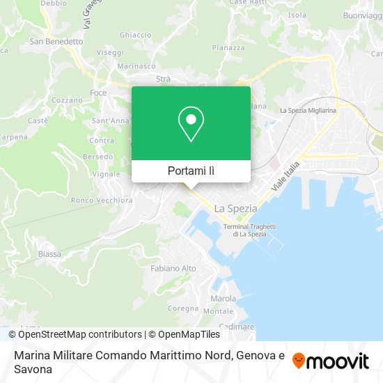 Mappa Marina Militare Comando Marittimo Nord