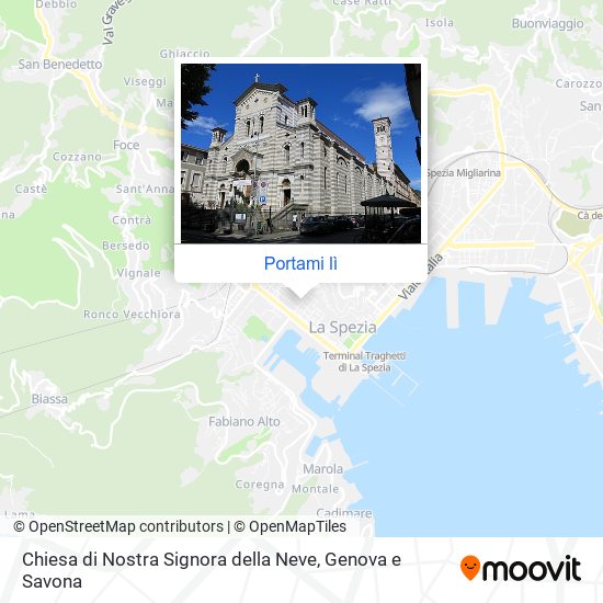 Mappa Chiesa di Nostra Signora della Neve