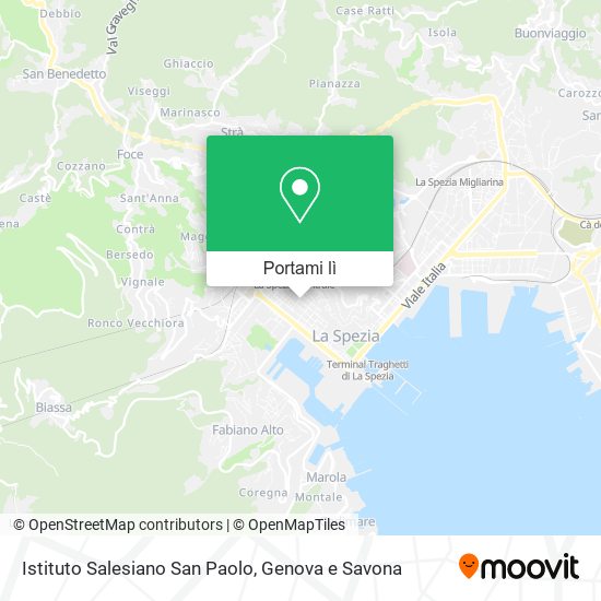 Mappa Istituto Salesiano San Paolo