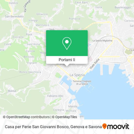 Mappa Casa per Ferie San Giovanni Bosco