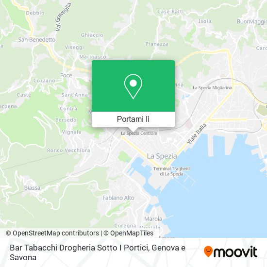 Mappa Bar Tabacchi Drogheria Sotto I Portici