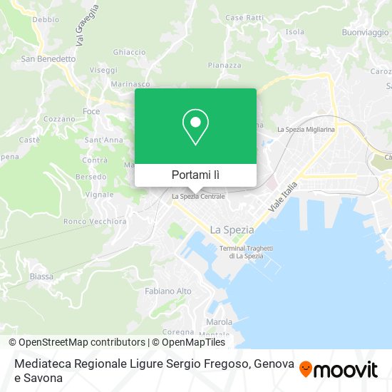 Mappa Mediateca Regionale Ligure Sergio Fregoso