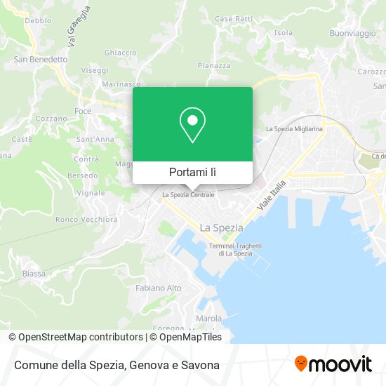 Mappa Comune della Spezia