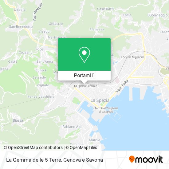 Mappa La Gemma delle 5 Terre