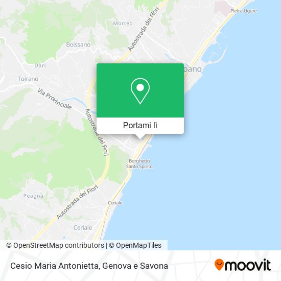 Mappa Cesio Maria Antonietta