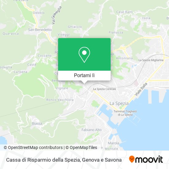 Mappa Cassa di Risparmio della Spezia