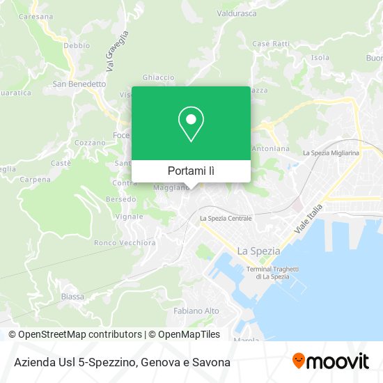 Mappa Azienda Usl 5-Spezzino