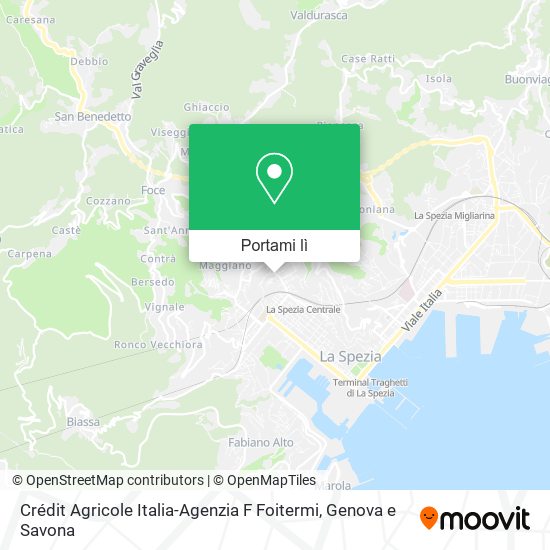 Mappa Crédit Agricole Italia-Agenzia F Foitermi
