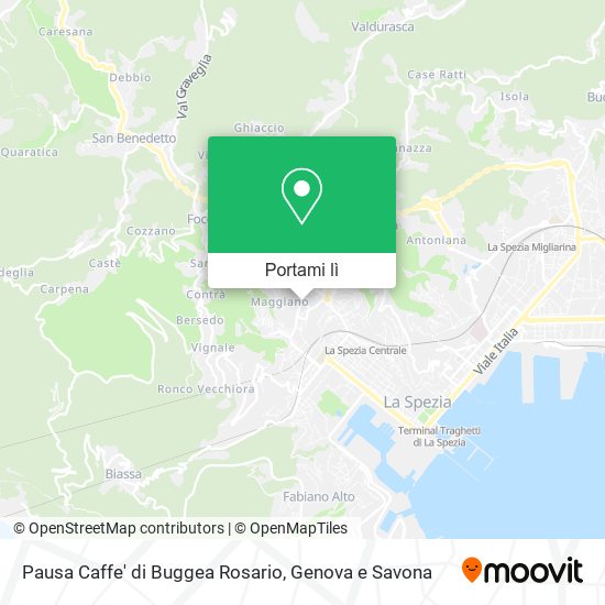 Mappa Pausa Caffe' di Buggea Rosario