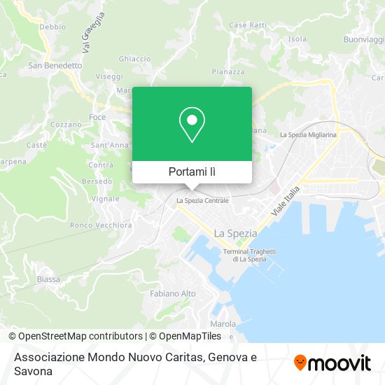 Mappa Associazione Mondo Nuovo Caritas