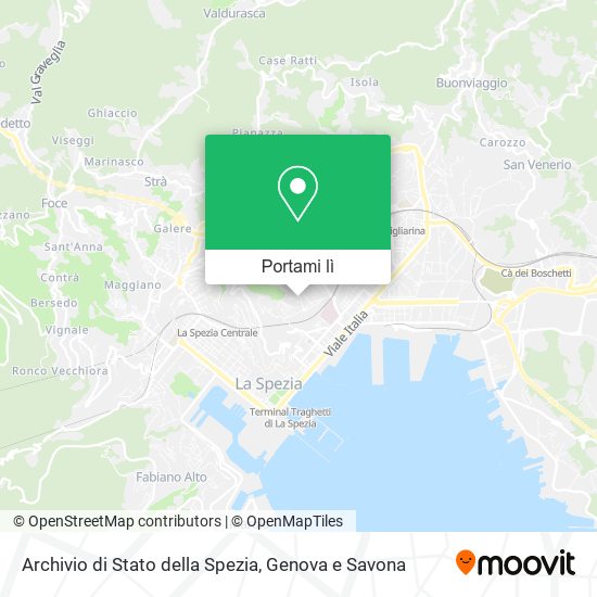 Mappa Archivio di Stato della Spezia