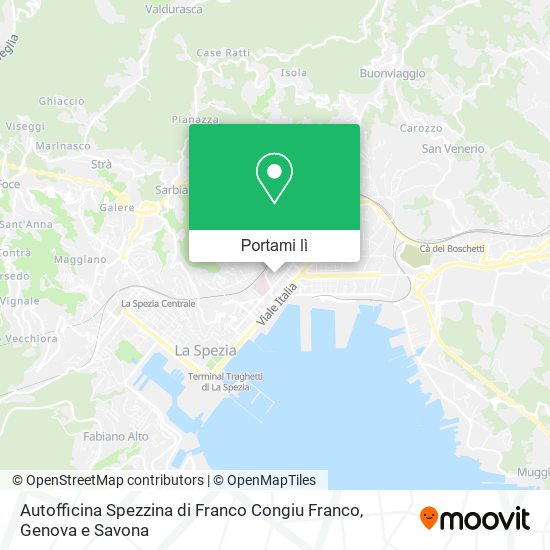 Mappa Autofficina Spezzina di Franco Congiu Franco