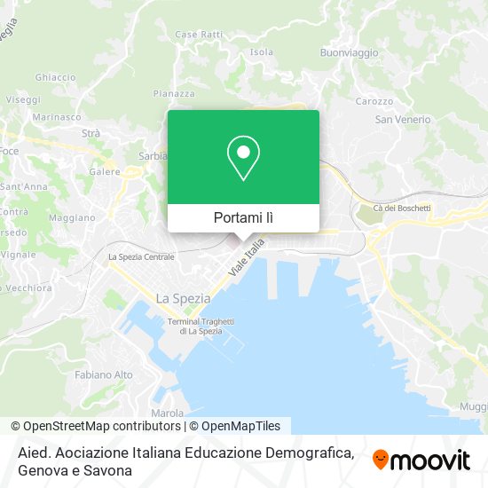 Mappa Aied. Aociazione Italiana Educazione Demografica