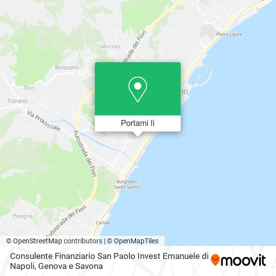 Mappa Consulente Finanziario San Paolo Invest Emanuele di Napoli