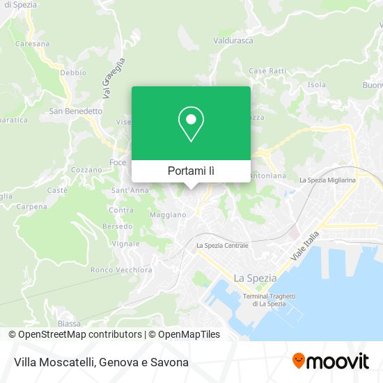 Mappa Villa Moscatelli