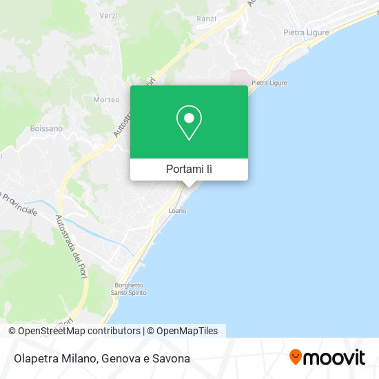 Mappa Olapetra Milano