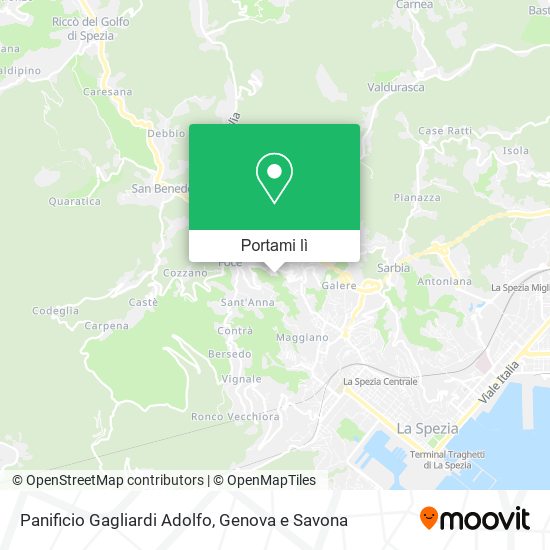 Mappa Panificio Gagliardi Adolfo
