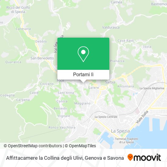 Mappa Affittacamere la Collina degli Ulivi