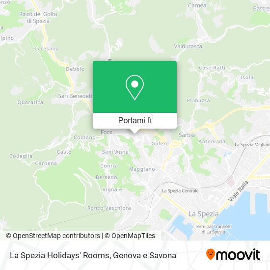 Mappa La Spezia Holidays' Rooms