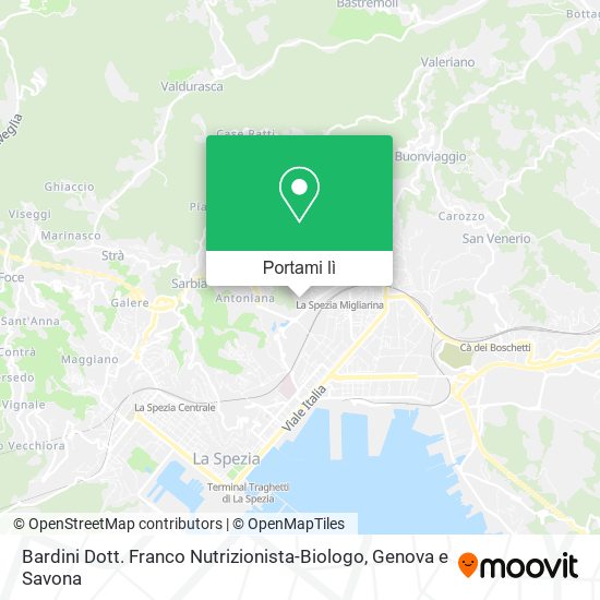 Mappa Bardini Dott. Franco Nutrizionista-Biologo