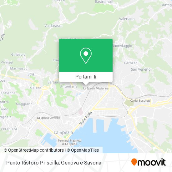 Mappa Punto Ristoro Priscilla