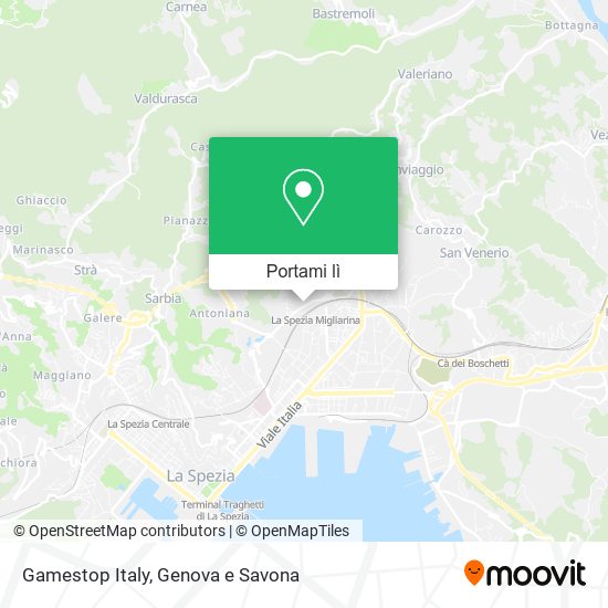 Mappa Gamestop Italy